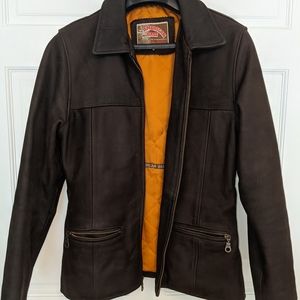 American Base Women's Genuine Leather Jacket